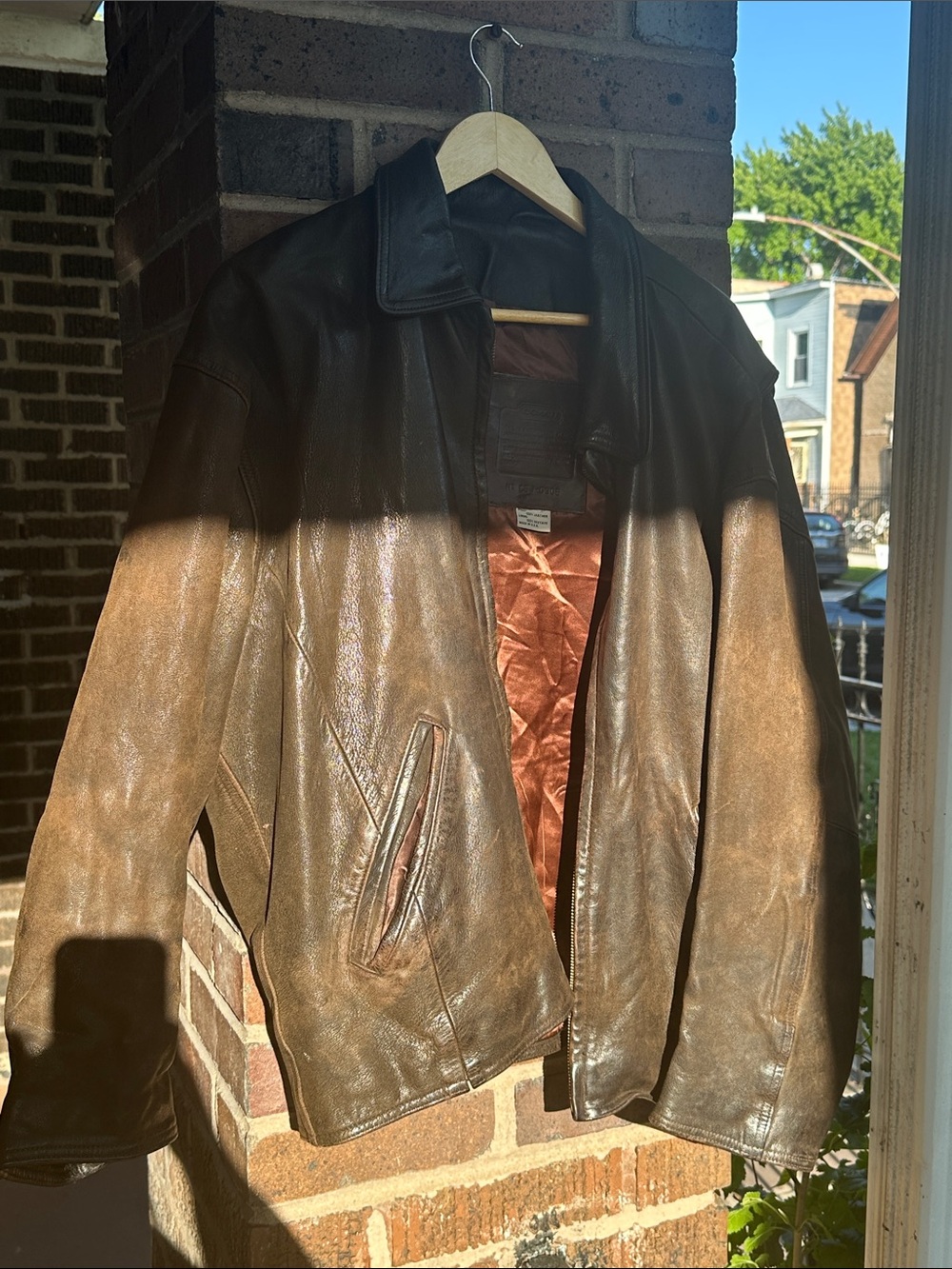 Vintage Coach Brown Leather Jacket